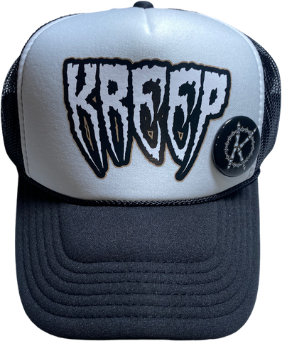 Blk/White-Tan Kreep Trucker Hat