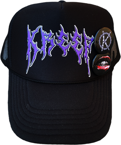 Blk/Purp Kreep Trucker Hat